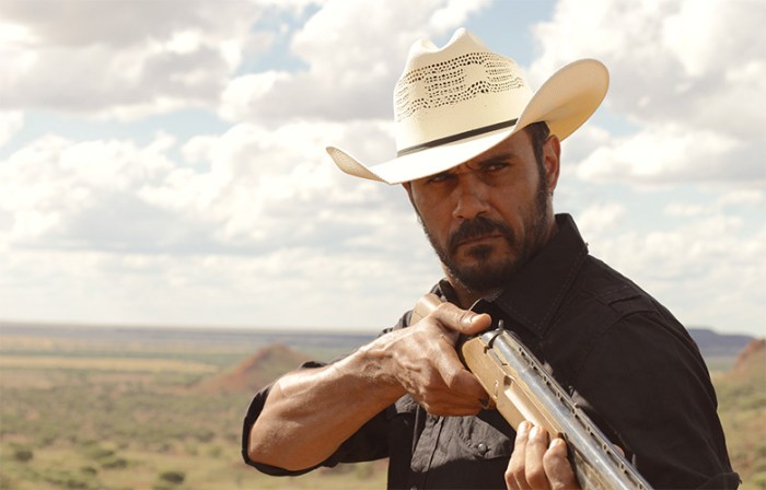 Aaron Pedersen as Detective Jay Swan on Mystery Road.
