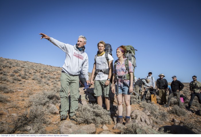 Actors Phillipe Klaus and Shannon Ashlyn with Greg Mclean