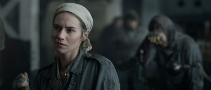 FACTORY293 Still3 ('Yelena'-Lizzie Schebesta & 'Lidiya'-Christie Sistrunk on factoryfloor)