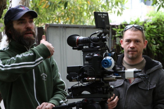 DOPs Johnny Flynn and Pete Garnish (right).