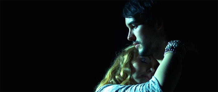 The two main protagonists, Alexis Willard (Jace Pickard) and his girlfriend Lacey Sinclair (Alannah Robertson).