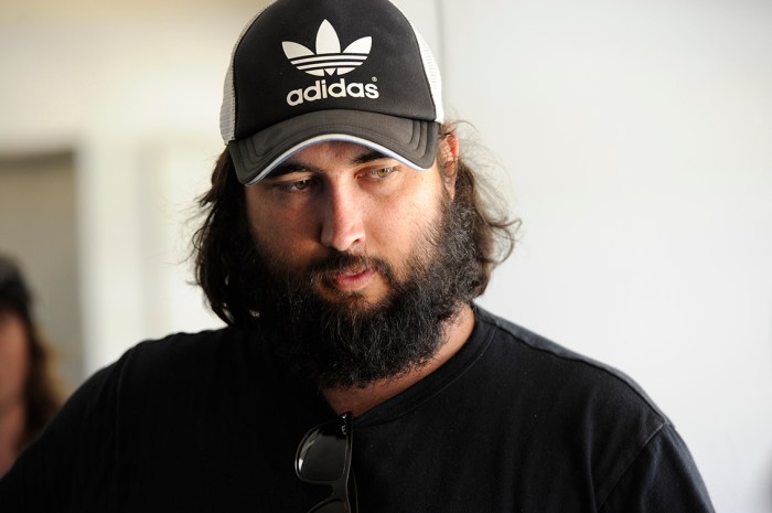 Director Julius Avery on the set of Son of a Gun.