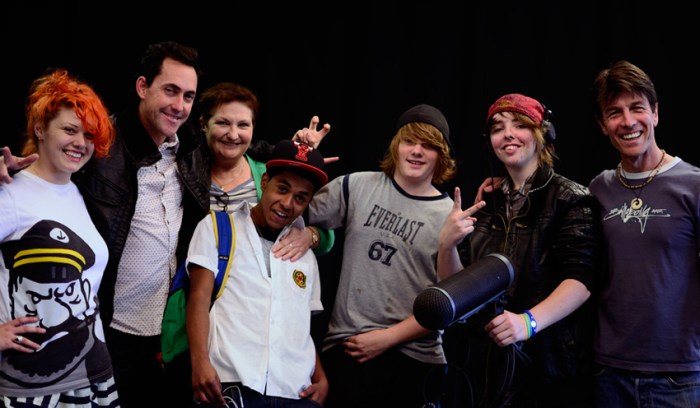 The case and crew from one day of shooting on Rites of Passage.