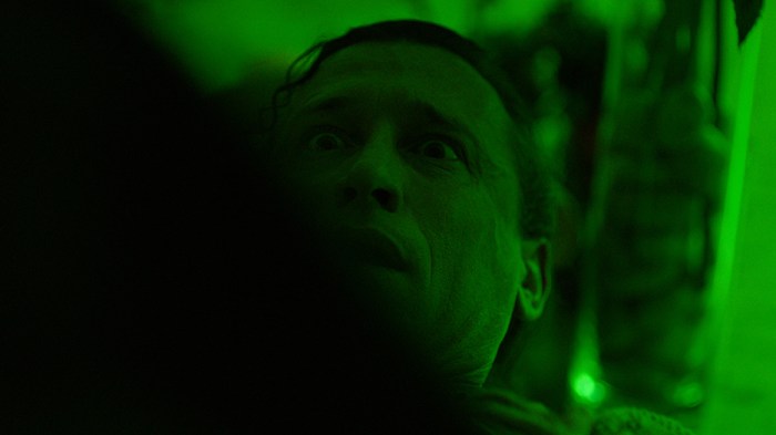 Dave Collins as Peter in Craig Anderson's Red Christmas. (Photo by Douglas Burdorff)