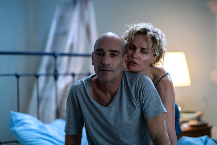 Ray (Jean-Marc Barr) & Iris (Radha Mitchell) in Whoever Was Using This Bed (Photo by Mark Rogers)