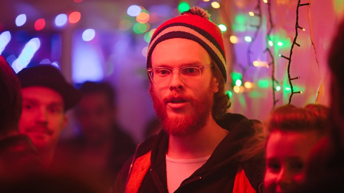 Gregory Erdstein directing a scene in That's Not Me. Photo by Ryan Alexander-Lloyd.