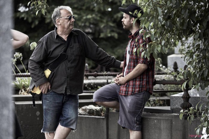 Director Robert Chuter with DOP Rudi Siira