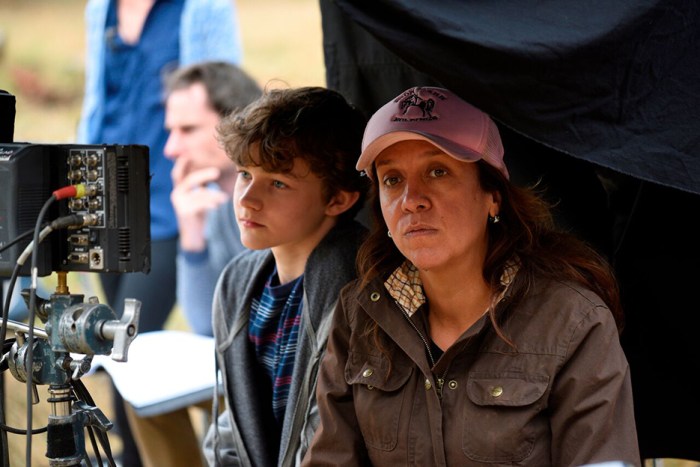Actor Levi Miller (Charlie Bucktin) and director Rachel Perkins.